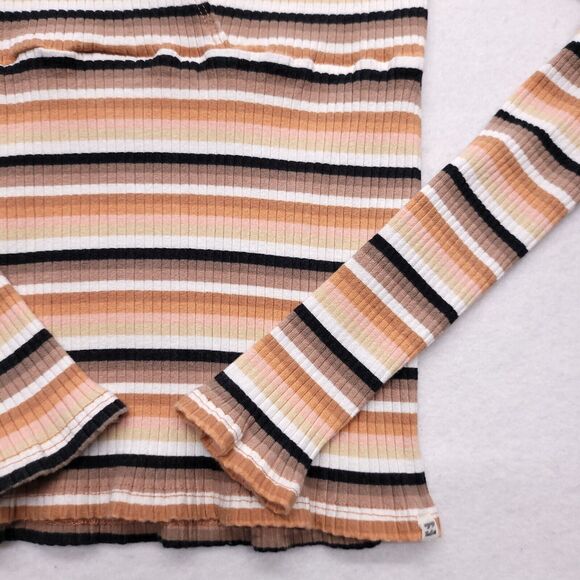 Billabong Casual V Neck Long Sleeve Top Womens Size Medium M Multi-Color - Picture 5 of 10